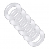 Комплект из 6 прозрачных эрекционных колец Ring Master Custom Ball Stretcher Kit - XR Brands - в Сочи купить с доставкой