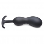 Черный массажер простаты с утяжелителями Premium Silicone Weighted Prostate Plug XL - 20,8 см. - XR Brands - в Сочи купить с доставкой