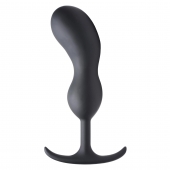 Черный массажер простаты с утяжелителями Premium Silicone Weighted Prostate Plug XL - 20,8 см. - XR Brands - в Сочи купить с доставкой