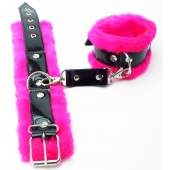 Оковы на ноги с розовым мехом BDSM Light - БДСМ Арсенал - купить с доставкой в Сочи