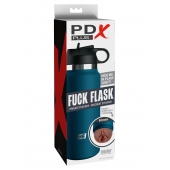 Смуглый мастурбатор-вагина в синей колбе F*ck Flask - Pipedream - в Сочи купить с доставкой