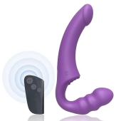 Фиолетовый безремневой страпон Straples Strap-On Dildo - Erokay - купить с доставкой в Сочи