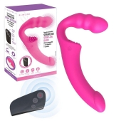 Розовый безремневой страпон Straples Strap-On Dildo - Erokay - купить с доставкой в Сочи