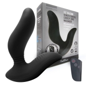 Черный вибромассажер простаты 3,5’’ Remote Control Curve P-spot Massager - 12 см. - Erokay - в Сочи купить с доставкой