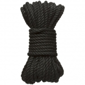 Черная верёвка для связывания и фиксации Bind Tie - 9,14 м. - Doc Johnson - купить с доставкой в Сочи