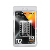 Прозрачная насадка на пенис с шишечками STAY HARD COCK SLEEVE 02 CLEAR - Blush Novelties - в Сочи купить с доставкой