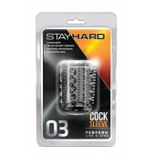 Прозрачная насадка с шипами и шишечками STAY HARD COCK SLEEVE 03 CLEAR - Blush Novelties - в Сочи купить с доставкой