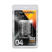 Прозрачная насадка с бороздками STAY HARD COCK SLEEVE 04 CLEAR - Blush Novelties - в Сочи купить с доставкой