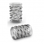 Прозрачная насадка с объёмными чёрточками STAY HARD COCK SLEEVE 06 CLEAR - Blush Novelties - в Сочи купить с доставкой