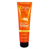 Гель с эффектом вибрации Lube Tube Vibe Medium Pina Colada - 100 мл. - ORGIE - купить с доставкой в Сочи