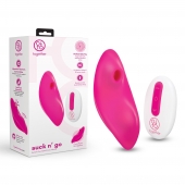 Розовый клиторальный вибромассажер Suck n’ Go - Together Toy