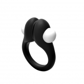 Черное эрекционное кольцо Zippy Vibrating Ring With Bullet - Adrien Lastic - в Сочи купить с доставкой