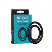 Черное двойное эрекционное кольцо Nexus Enduro Double - Nexus Range - в Сочи купить с доставкой