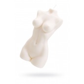 Белая интерьерная свеча в форме женского торса - 850 гр. - Pecado - купить с доставкой в Сочи