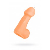 Оранжевая свеча в форме пениса - 47 гр. - Pecado - купить с доставкой в Сочи