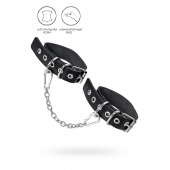 Черные оковы из одного ремешка с люверсами - Pecado - купить с доставкой в Сочи