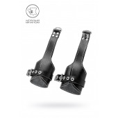 Черные подвесы с белой строчкой - Pecado - купить с доставкой в Сочи