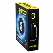 Супертонкие презервативы Ganzo Invisible - 3 шт. - Ganzo - купить с доставкой в Сочи