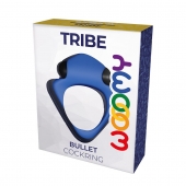 Синее эрекционное кольцо Wooomy Tribeс с вибрацией - Adrien Lastic - в Сочи купить с доставкой