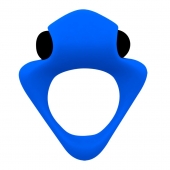 Синее эрекционное кольцо Wooomy Tribeс с вибрацией - Adrien Lastic - в Сочи купить с доставкой