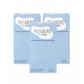 Набор из 3 упаковок ультратонких презервативов Pleasure Lab (по 12 шт.) - Pleasure Lab - купить с доставкой в Сочи