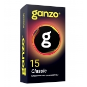 Классические презервативы с обильной смазкой Ganzo Classic - 15 шт. - Ganzo - купить с доставкой в Сочи