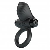Черное эрекционное кольцо с вибрацией Adrien - Baile - в Сочи купить с доставкой