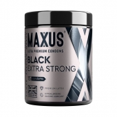 Черные утолщенные презервативы MAXUS Extra Strong с железным кейсом - 15 шт. - Maxus - купить с доставкой в Сочи