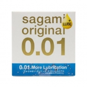 Увлажнённый презерватив Sagami Original 0.01 Extra Lub - 1 шт. - Sagami - купить с доставкой в Сочи
