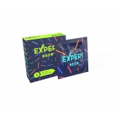 Светящиеся в темноте презервативы Expert Neon - 3 шт. - Expert - купить с доставкой в Сочи