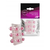 Прозрачная сквозная насадка на пенис с цветными шариками - Erowoman-Eroman - в Сочи купить с доставкой