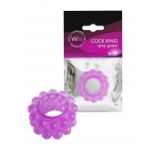 Лиловое эрекционное кольцо с 2 рядами стимулирующих шариков - Erowoman-Eroman - в Сочи купить с доставкой