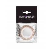 Эрекционное кольцо с бежевыми «ресничками» - Sextaz - в Сочи купить с доставкой
