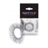 Круглое эрекционное кольцо с «ресничками» - Sextaz - в Сочи купить с доставкой