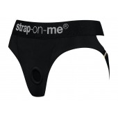 Черные трусики для насадок Heroine Lingerie Harness - size XL - Strap-on-me - купить с доставкой в Сочи