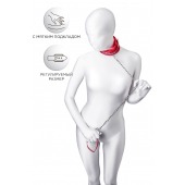 Красный ошейник с подкладкой из меха - ToyFa - купить с доставкой в Сочи