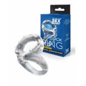Прозрачное двойное эрекционное кольцо - Sex Expert - в Сочи купить с доставкой
