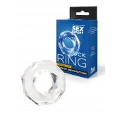 Прозрачное эрекционное кольцо в форме гайки - Sex Expert - в Сочи купить с доставкой
