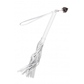 Белая кожаная плеть - 50 см. - Pecado - купить с доставкой в Сочи