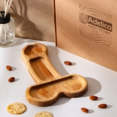 Деревянное блюдо для подачи в форме члена (25 х 16,5 х 1,7 см) - Сима-Ленд - купить с доставкой в Сочи