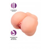 Реалистичный мастурбатор в форме попки с 2 любовными входами - No Name - в Сочи купить с доставкой