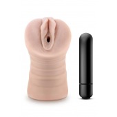 Телесный мастурбатор-вагина Ayumi с вибрацией - Blush Novelties - в Сочи купить с доставкой