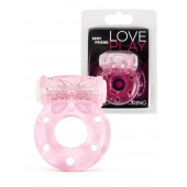 Розовое эрекционное виброкольцо с бабочкой - 1137 - в Сочи купить с доставкой