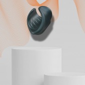 Серый сквозной мастурбатор с вибрацией Manwan Starter - Manwan - в Сочи купить с доставкой