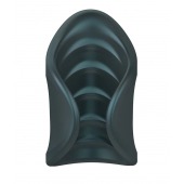 Серый сквозной мастурбатор с вибрацией Manwan Starter - Manwan - в Сочи купить с доставкой