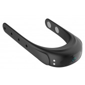 Черное эрекционное виброкольцо на ремешках - Boys of Toys - в Сочи купить с доставкой