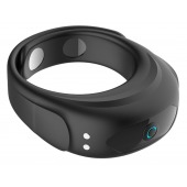 Черное эрекционное виброкольцо на ремешках - Boys of Toys - в Сочи купить с доставкой