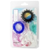 Набор из 3 эрекционных колец разного цвета и рельефа - Boys of Toys - в Сочи купить с доставкой