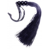 Черная силиконовая плетка - 25,4 см. - Boys of Toys - купить с доставкой в Сочи