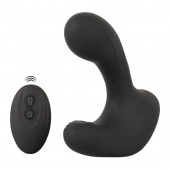 Черная анальная вибропробка с функцией расширения RC Butt Plug with 3 functions - Orion - в Сочи купить с доставкой